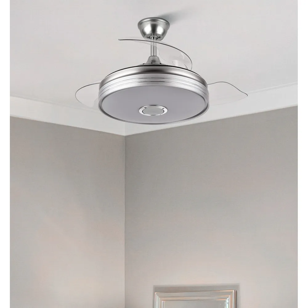 Ventilador Dc Matanuska 72w 6120lm Niq Bluethooth  32/47x55/108d.3 Aspas Desp.6 Vel.3 Color.