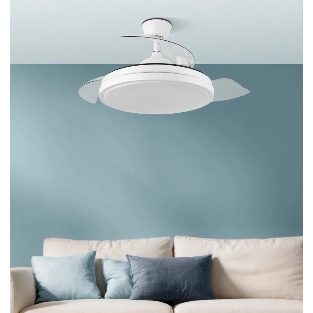 Ventilador Dc Escorpion Mini 59w Blanc 3aspas Desp. 91d 6980lm Remot+temporiz+memoria
