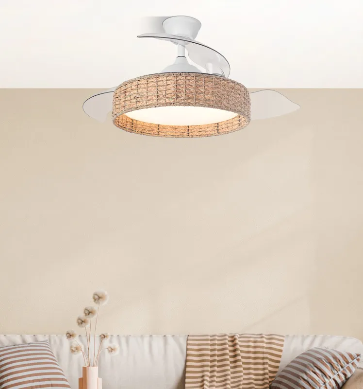 Ventilador Dc Canario 59w Blanco/natural 3asp.107d 6980lm 3000-4500-6500k Reg.intensidad+remoto+memoria+temporizador