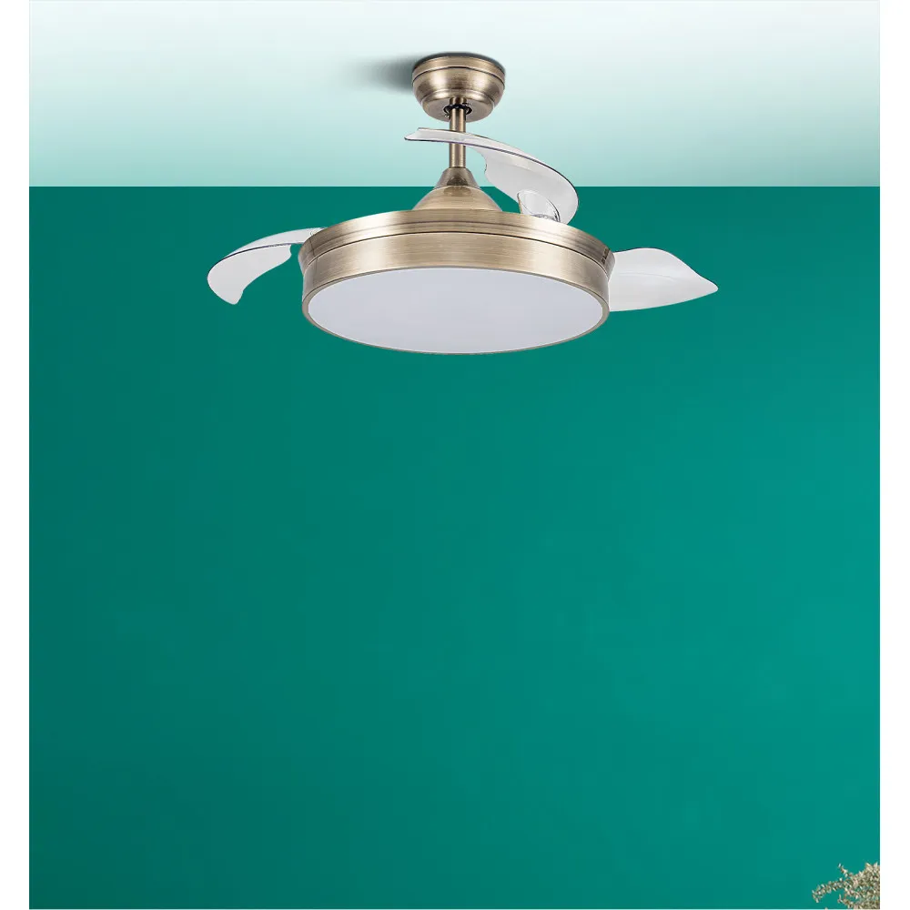 Ventilador Dc Cala Cuero 48w 4800lm 3asp.desp 91d 3000-4000-6000k Remoto+temporiza+memoria