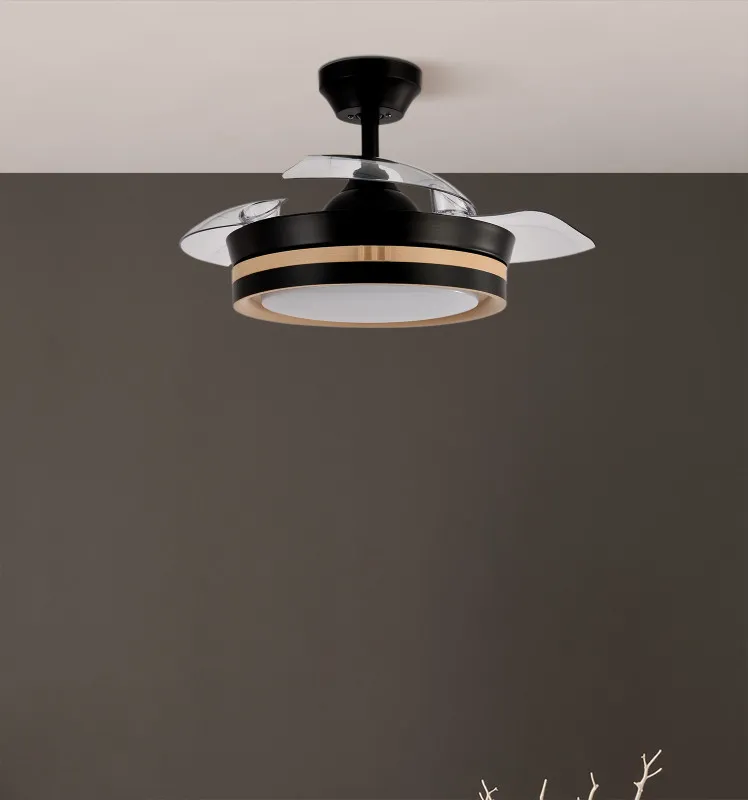 Ventilador Dc Viper Negro/madera 48w 3aspas 91d 4800lm 6vel 3000k,4500k,6000k, Remoto+temporizador+memoria