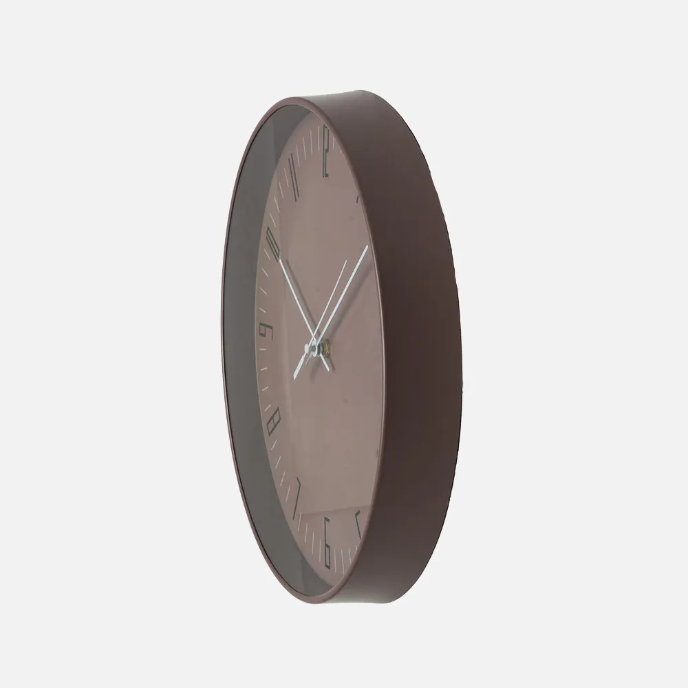 Reloj De Pared Lemur Marron 30d Mov.continuo