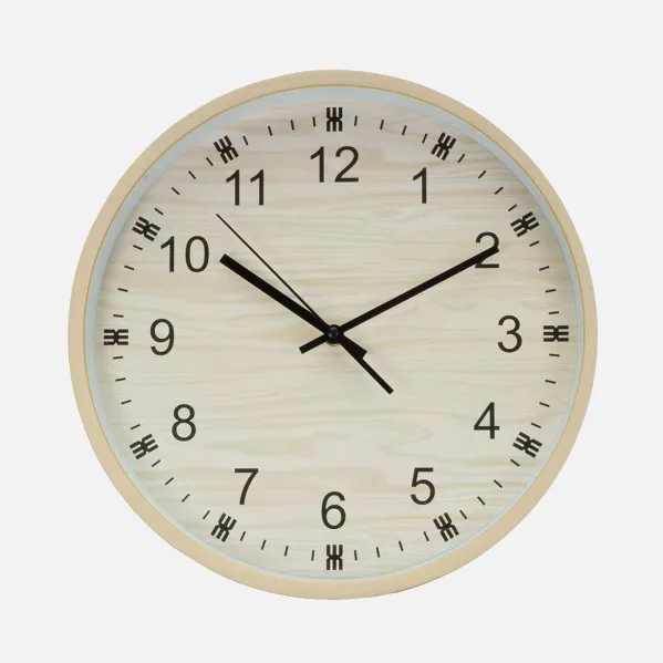 Wall Clock Kiwi Wood 35d Continuous Movement