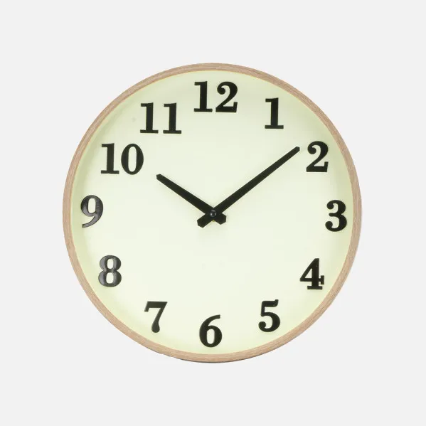Wall Clock Lisbon Wood/Vanilla 30d Cont. Movement