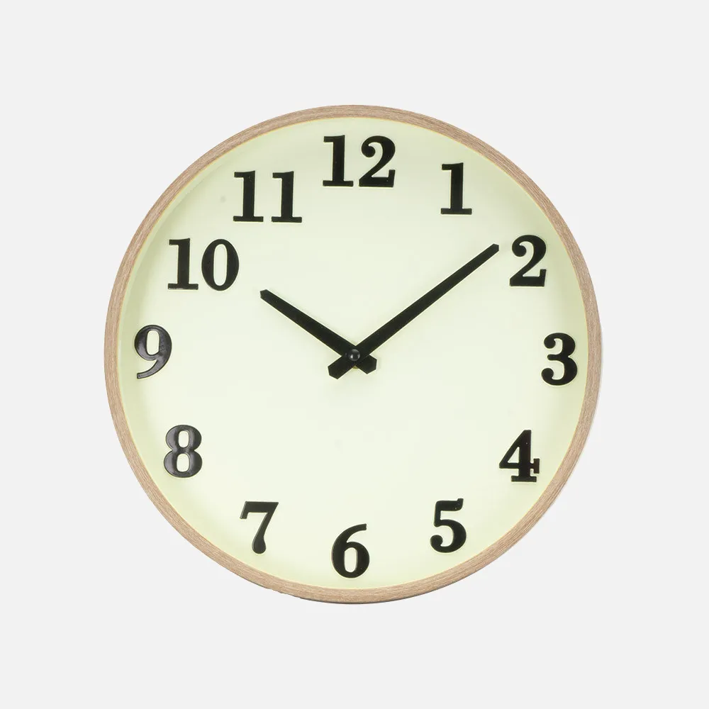 235013085 - Wall Clock Lisbon Wood/Vanilla 30d Cont. Movement