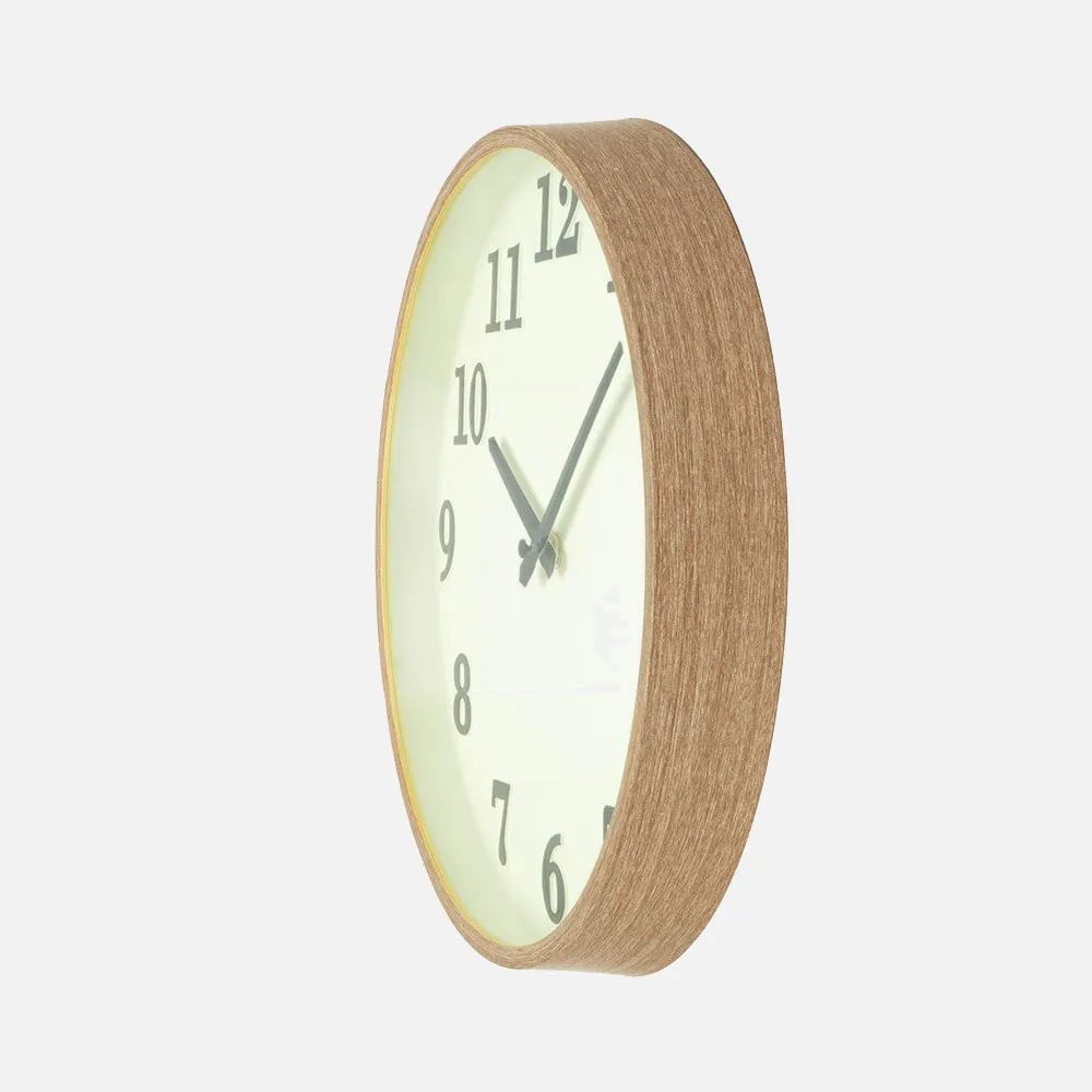 Reloj De Pared Lisbon Madera/vainilla 30d Mov.cont