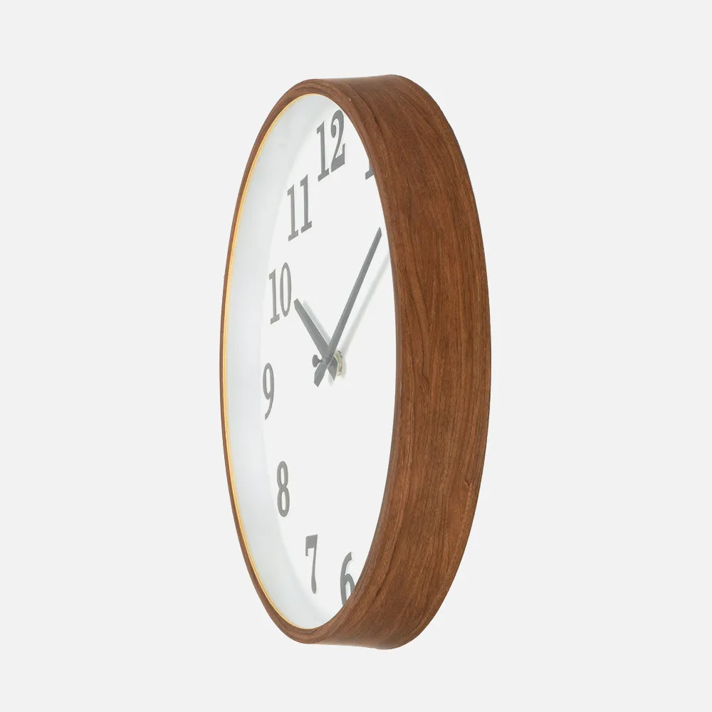 Reloj De Pared Lisbon Madera Osc/blan 30d Mov.cont