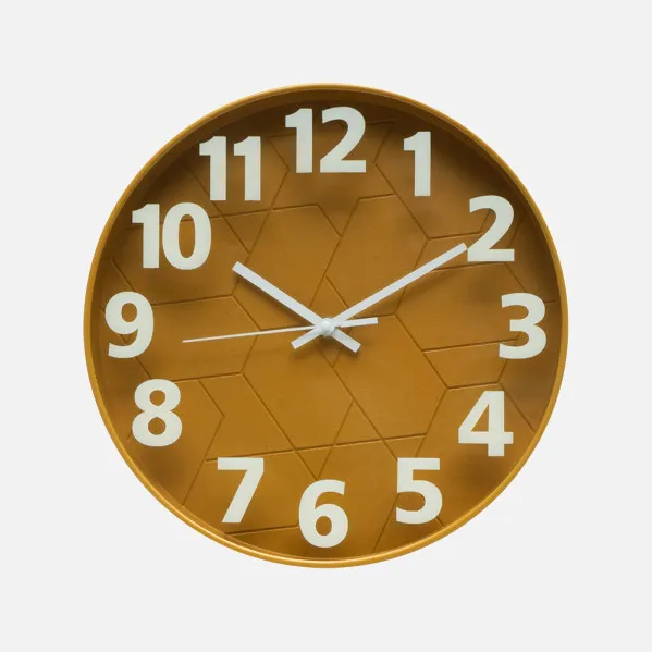 Reloj De Pared Mouse Amarillo 30d Mov.continuo