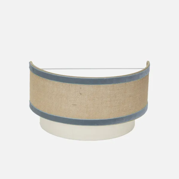 Aplique Cornalina 1xe27 Beis/azul  30d