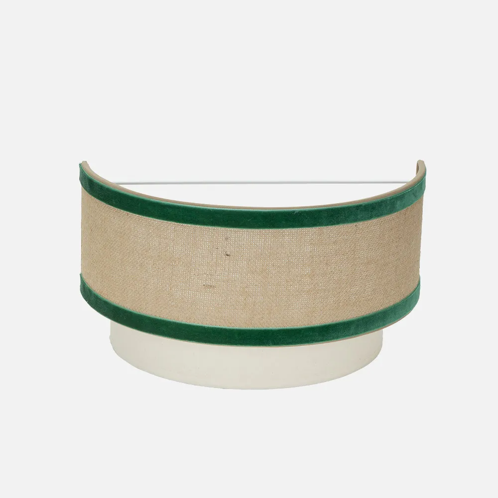 Aplique Cornalina 1xe27 Beis/verde  30d
