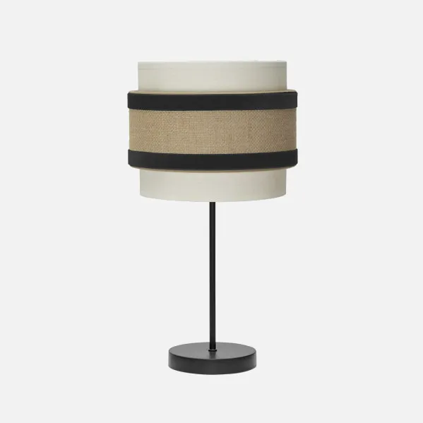 Table lamp Peq. Cornelian 1x14 Beige/black  47x18x18cm