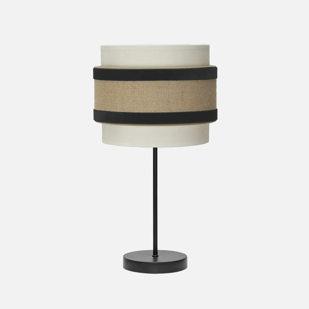 246971009 - Table lamp Peq. Cornelian 1x14 Beige/black  47x18x18cm