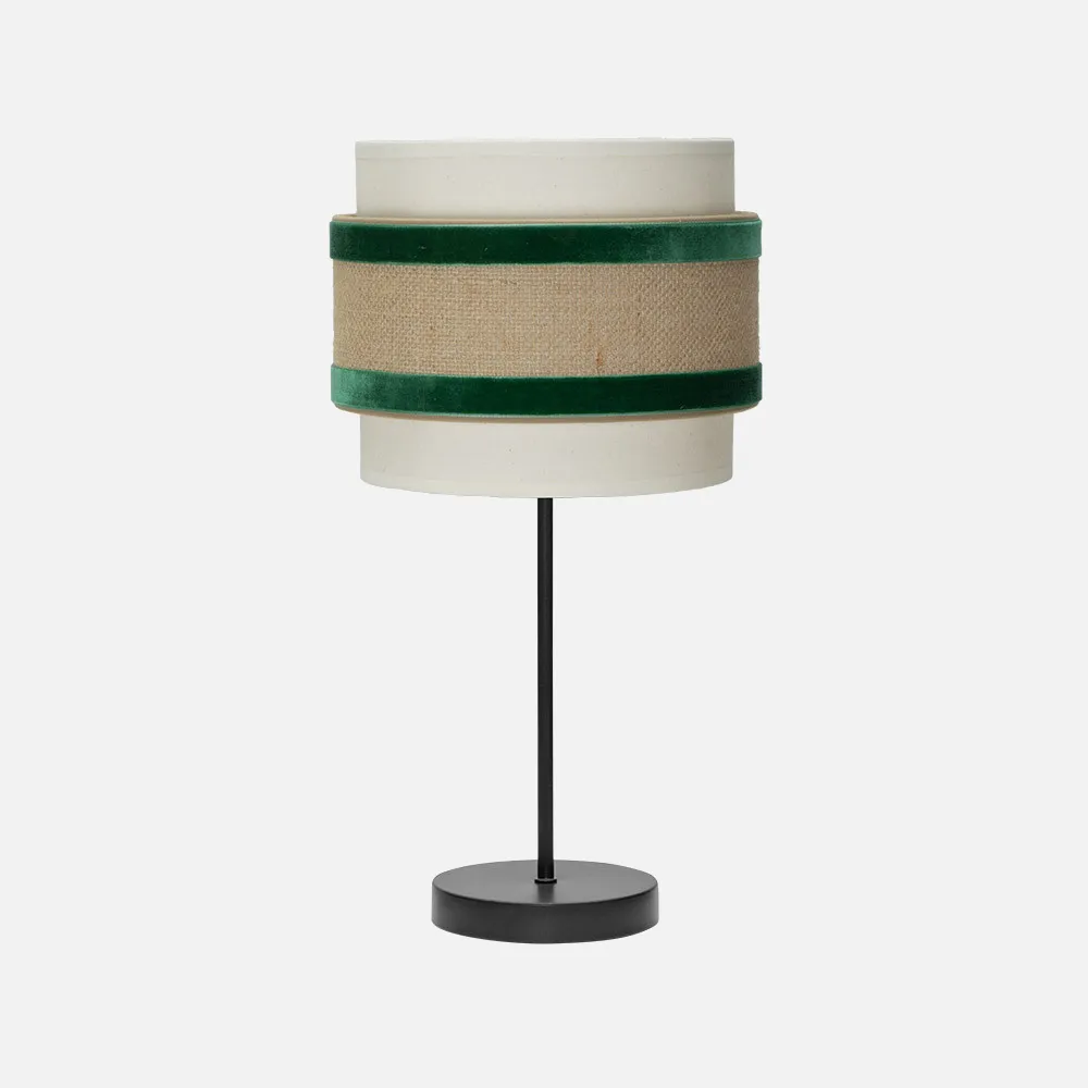 246971006 - Table lamp Peq. Cornelian 1x14 Beige/green  47x18x18cm
