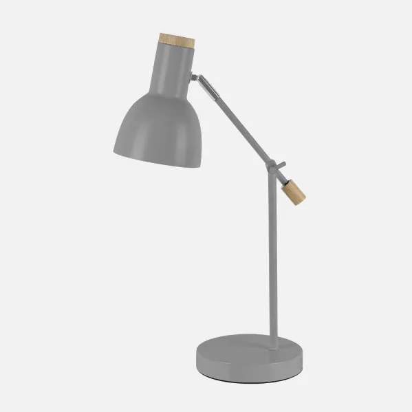 Flexo Tejo 1xe27 Gris/haya Orientable 50x15x16,5cm
