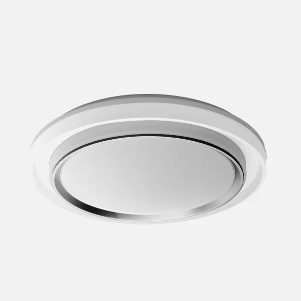 Plafon Meyer 60w 3000-4200-6500k Blanco/plata 7x50x50cm 5400lm C/remoto