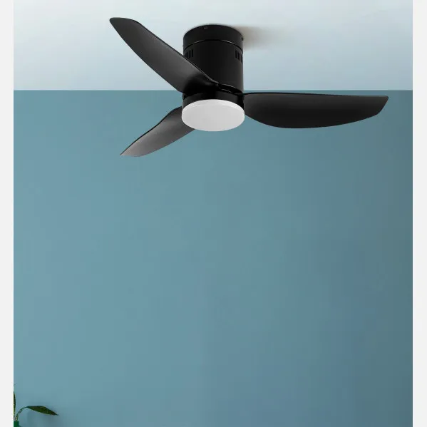 Fan Dc Borax 20w Black 3sails 6vel 3000-4000-6500k 2350lm Remote, Memory And Timer 27x101x101cm