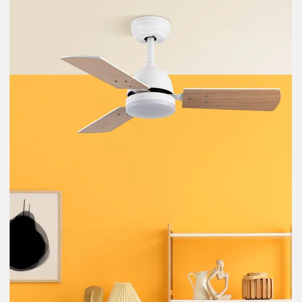 Ventilad Dc Portico 20w Blanco 3aspas Blanco/haya 6vel. 3000k,4000k,6500k 2350lm Remoto, Memoria, Temporizador 91,4d