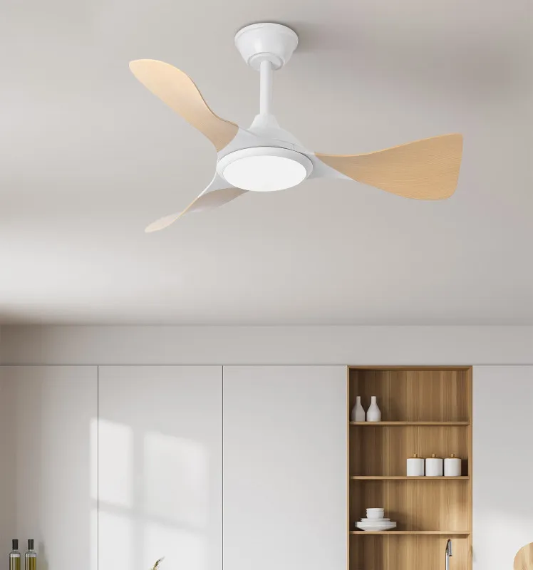 Ventilador Dc Caiman 36w 3600lm Bla/hay 89d 3aspas 6vel 3000-4500-6500k Remoto+reg.intensidad+memoria+temporizador