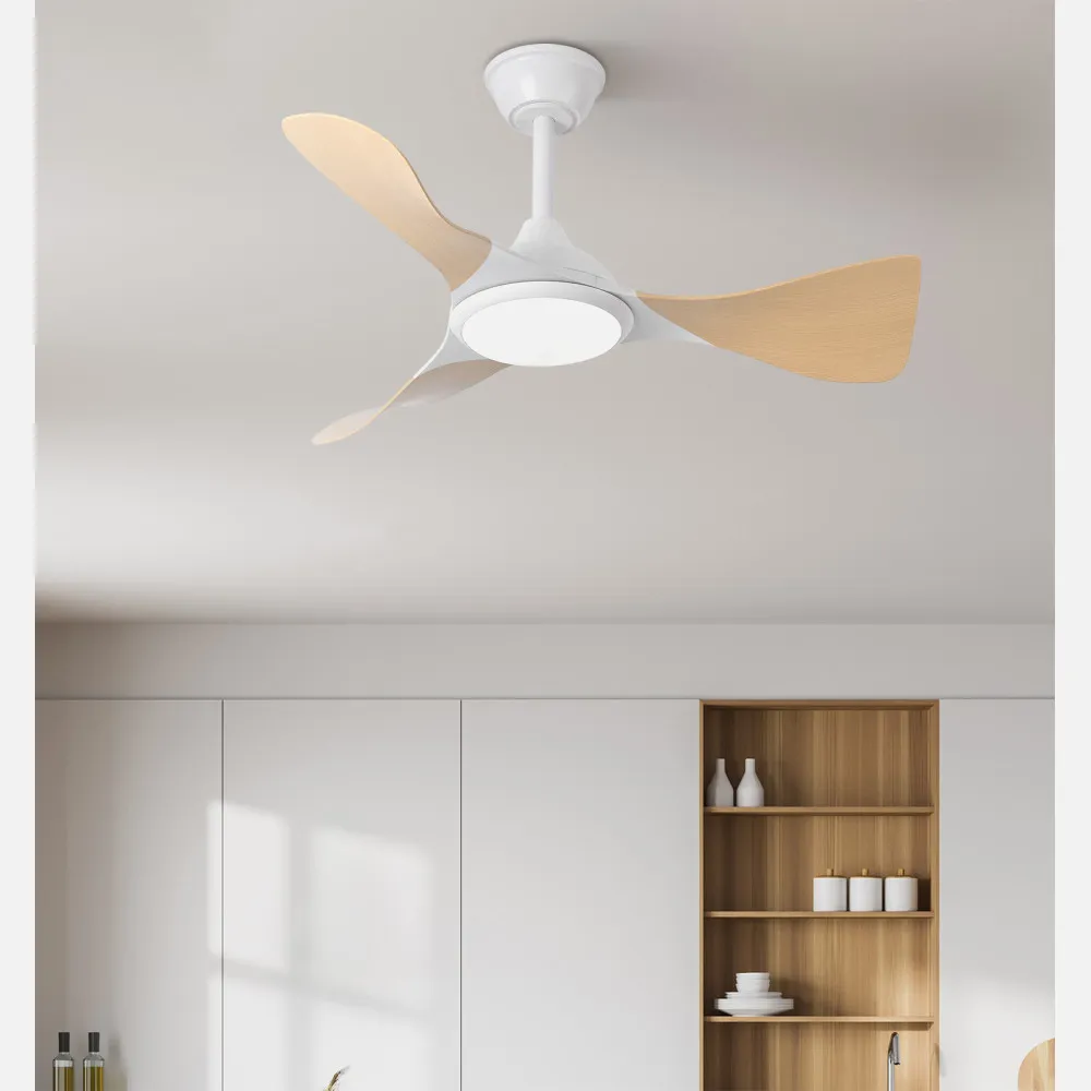 Ventilador Dc Caiman 36w 3600lm Bla/hay 89d 3aspas 6vel 3000-4500-6500k Remoto+reg.intensidad+memoria+temporizador