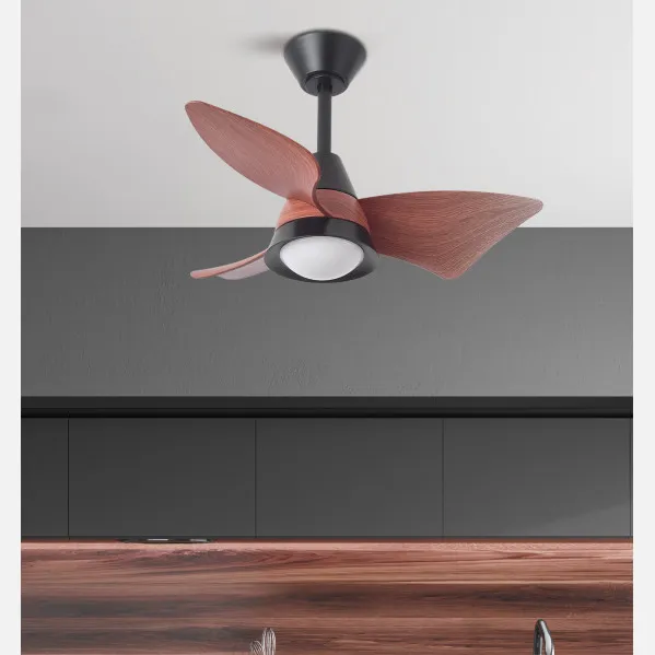 Ventilador Dc Jaguar 30w 3000lm Negro/roble 96d 3aspas 6vel 3000-4500-6500k Remoto+reg.intensidad+memoria+temporizador