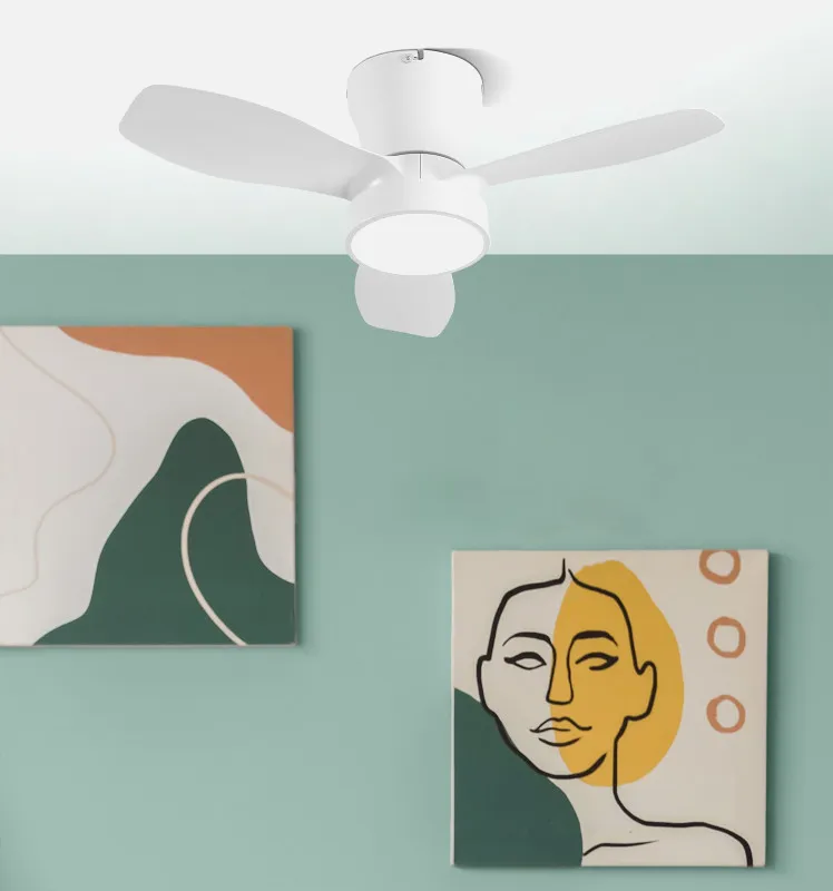 Ventilador Dc Piton 24w 2160lm Blanco 3asp 3velocidades 62d  3000-4000-6500k,remoto+reg.intensidad+temporizador