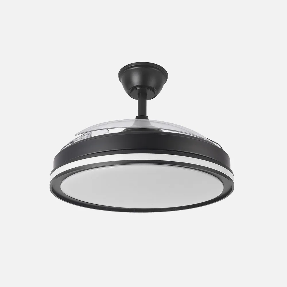 Ventilador Dc 59+7w Cacique Negro 3asp 107d 6980lm 3000-4500-6500k+rgb Remo+r.int+memo+temp