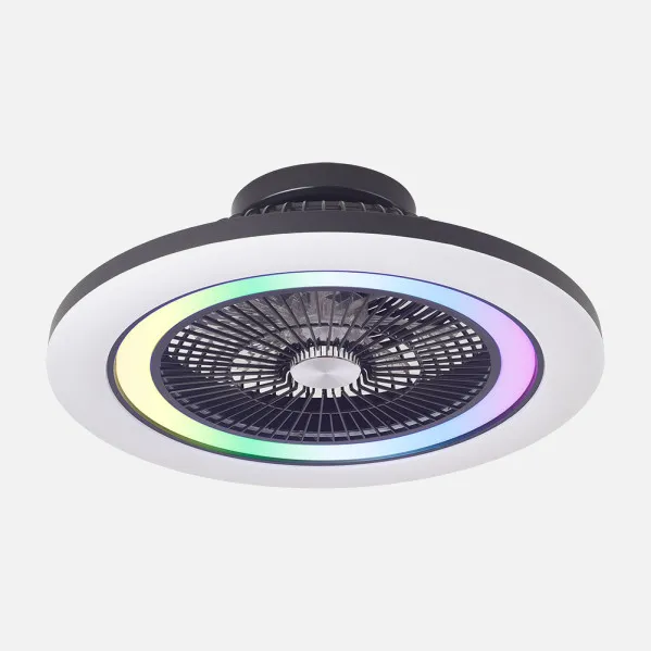 Fan Dc 50+7w Antartida Black 5asp 58d 5400lm 3000-4500-6500k+rgb Remo+r.Intensity+memory+timer