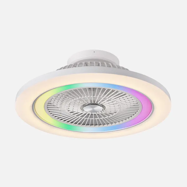 Ventilador Dc 50+7w Antartida Blanco 5as 58d 5400l 3000-4500-6500k+rgb Remo+r.int+memo+temp