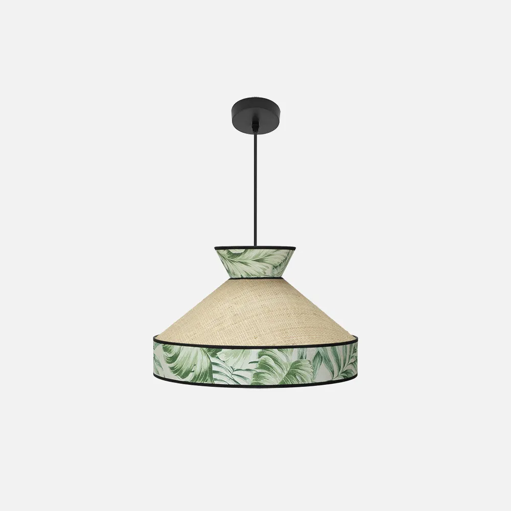 248894006 - Colgante Constantinopla 1xe27 Beis/verde Regx40x40cm