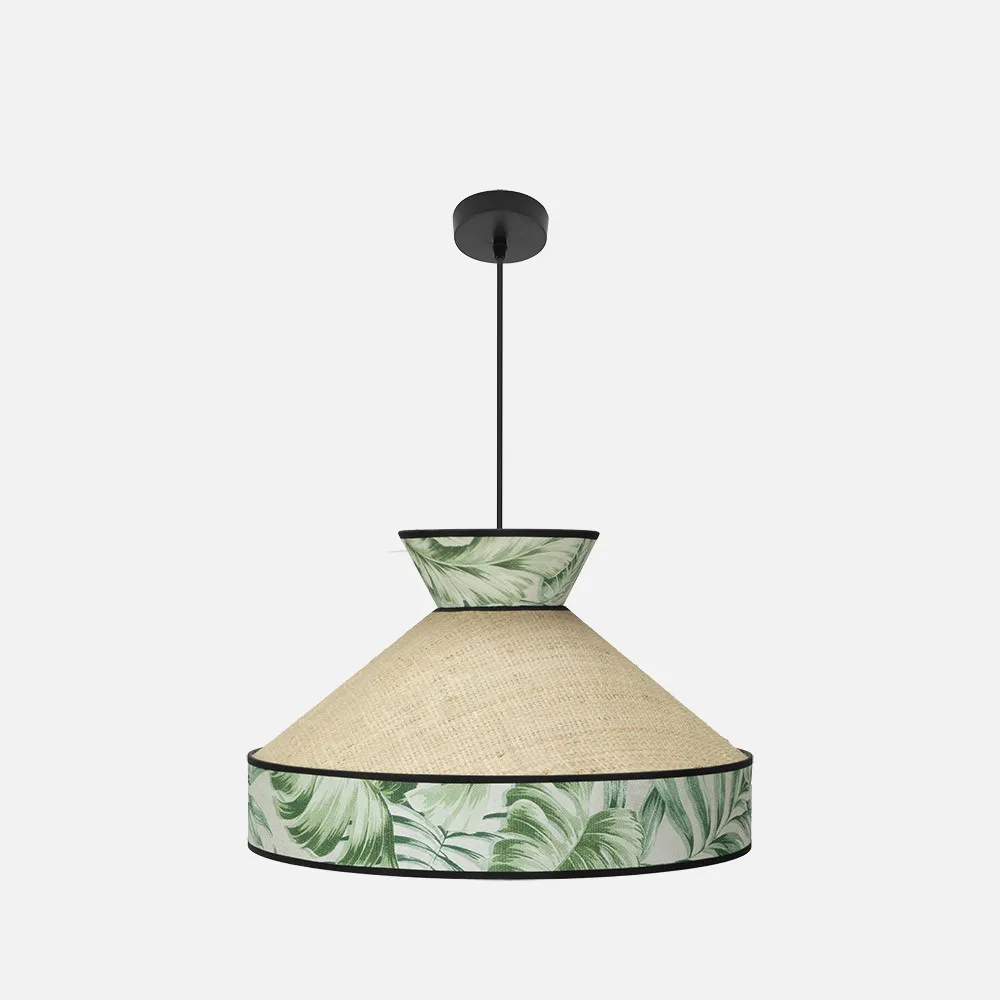 248895006 - Colgante Constantinopla 1xe27 Beis/verde Regx50x50cm