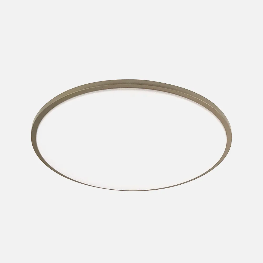 245483514 - Plafon Eglon 36w 3000-4000-6500k Blanco/Cuero 3528lm 6,5x39x39cm C/remoto Y Reg.intensidad