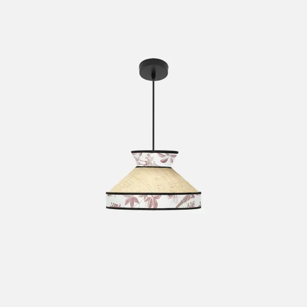 Colgante Constantinopla 1xe27 Beis/rojo Regx30x30cm
