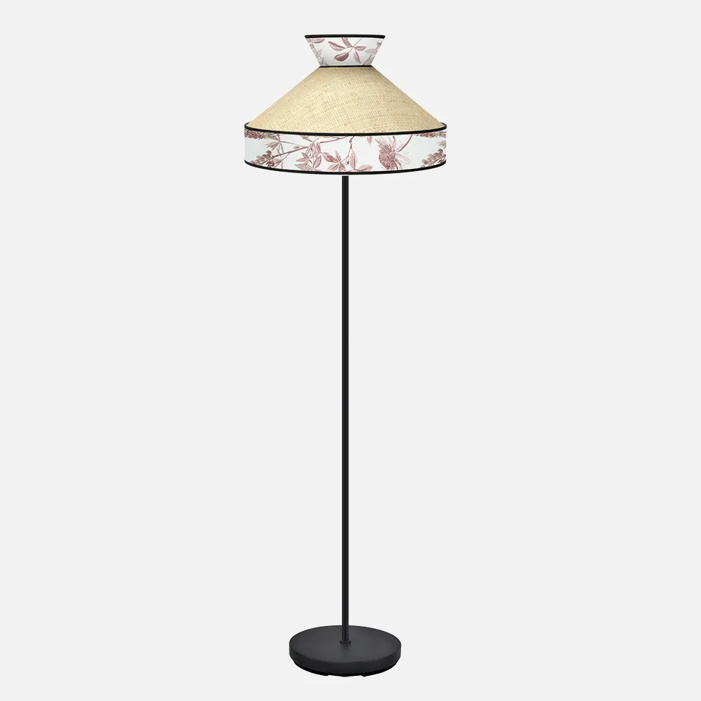248841007 - Pie Salon Constantinopla 1xe27 Beis/rojo 156x40x40cm