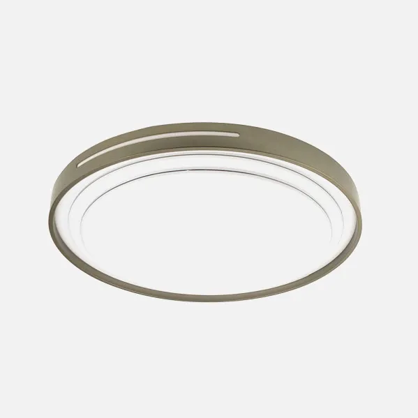 Plafon Argus 60w 3000-4000-6500k Blanco/Cuero 5880lm 8x49x49cm C/remoto Y Reg.intensidad