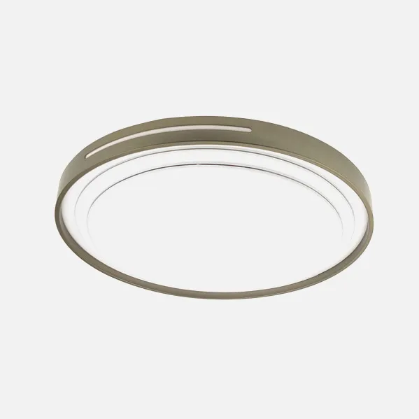 Plafon Argus 36w 3000-4000-6500k Blanco/Cuero 3528lm 7,5x39x39cm C/remoto Y Reg.intensidad