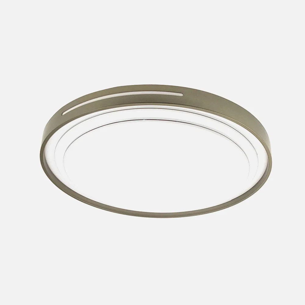 245583514 - Plafon Argus 36w 3000-4000-6500k Blanco/Cuero 3528lm 7,5x39x39cm C/remoto Y Reg.intensidad