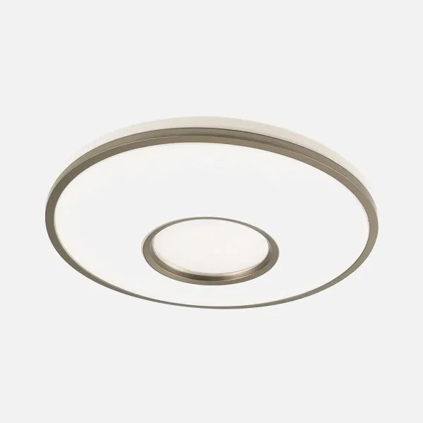 Plafon Perote 60w 3000-4000-6500k Blanco/Cuero 5880lm 8x49x49cm C/remoto Y Reg.intensidad