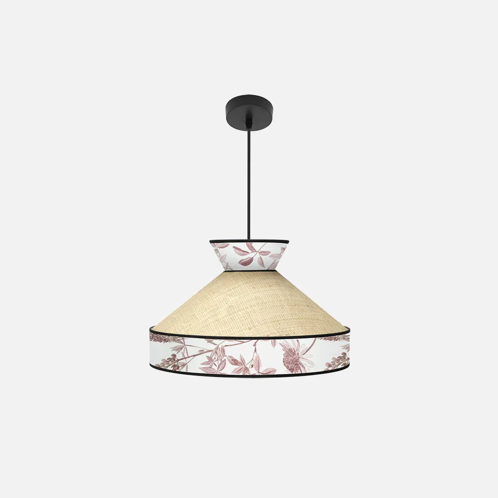 248894007 - Colgante Constantinopla 1xe27 Beis/rojo Regx40x40cm