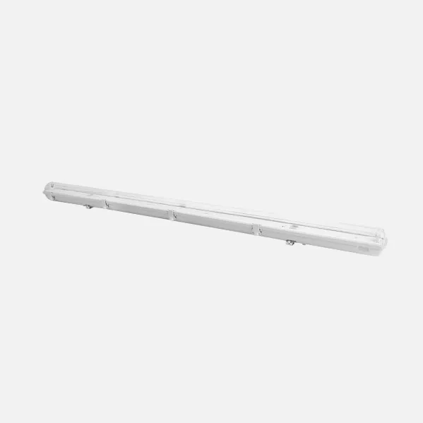 Pantalla Estanca Basik  Para Led 1xt8 150cm Ip65  Gris C/reflector Blanco 9,5x156x8,5cm