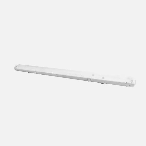 Lampshade Tight Basik  For Led 1xt8 120cm Ip65  Grey C/reflector White 9x127x7,3cm