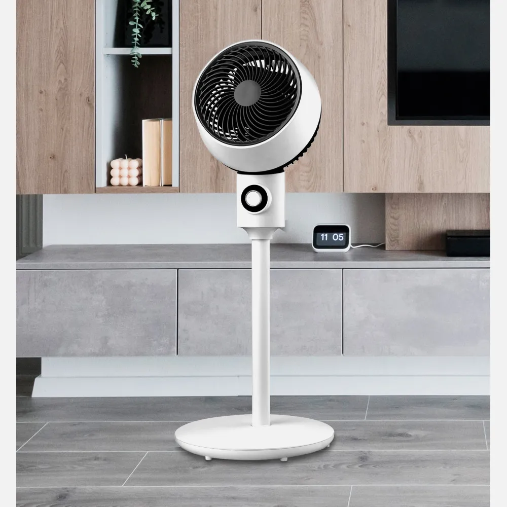 Ventilador De Pie Ozono Blanco/negro 3 Vel.40w 3aspas Orientable, Fijo Y Rotatorio 86x34x34cm