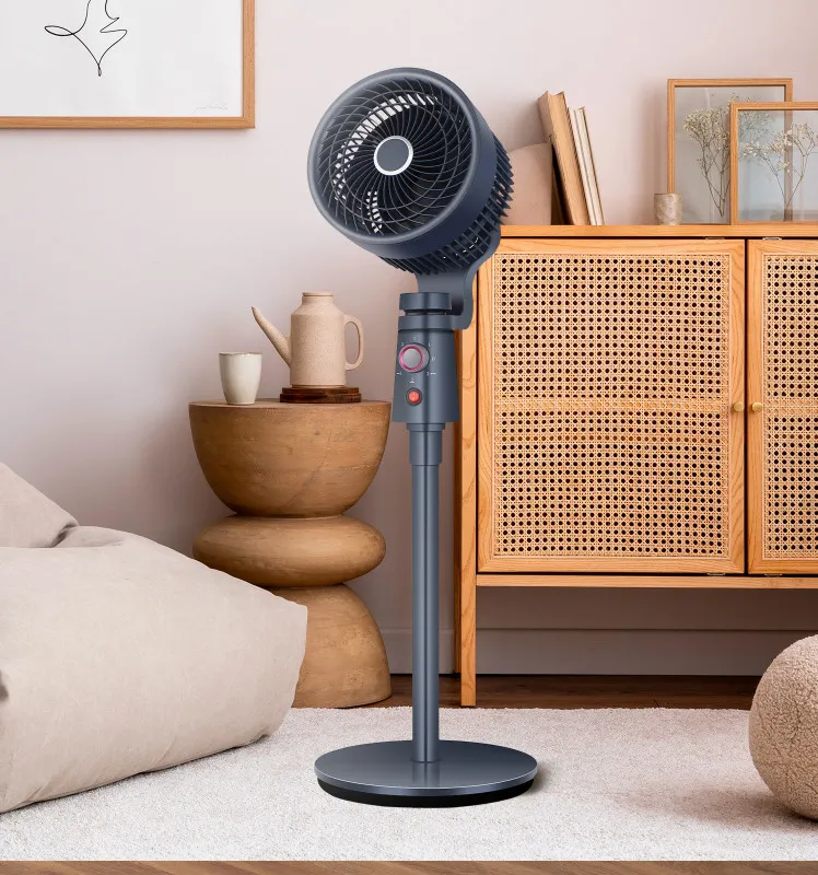Ventilador De Pie Montecristo Granito 40w 3velocidades 3aspas Fijo Y Rotatatorio102x30,5x30,5cm 