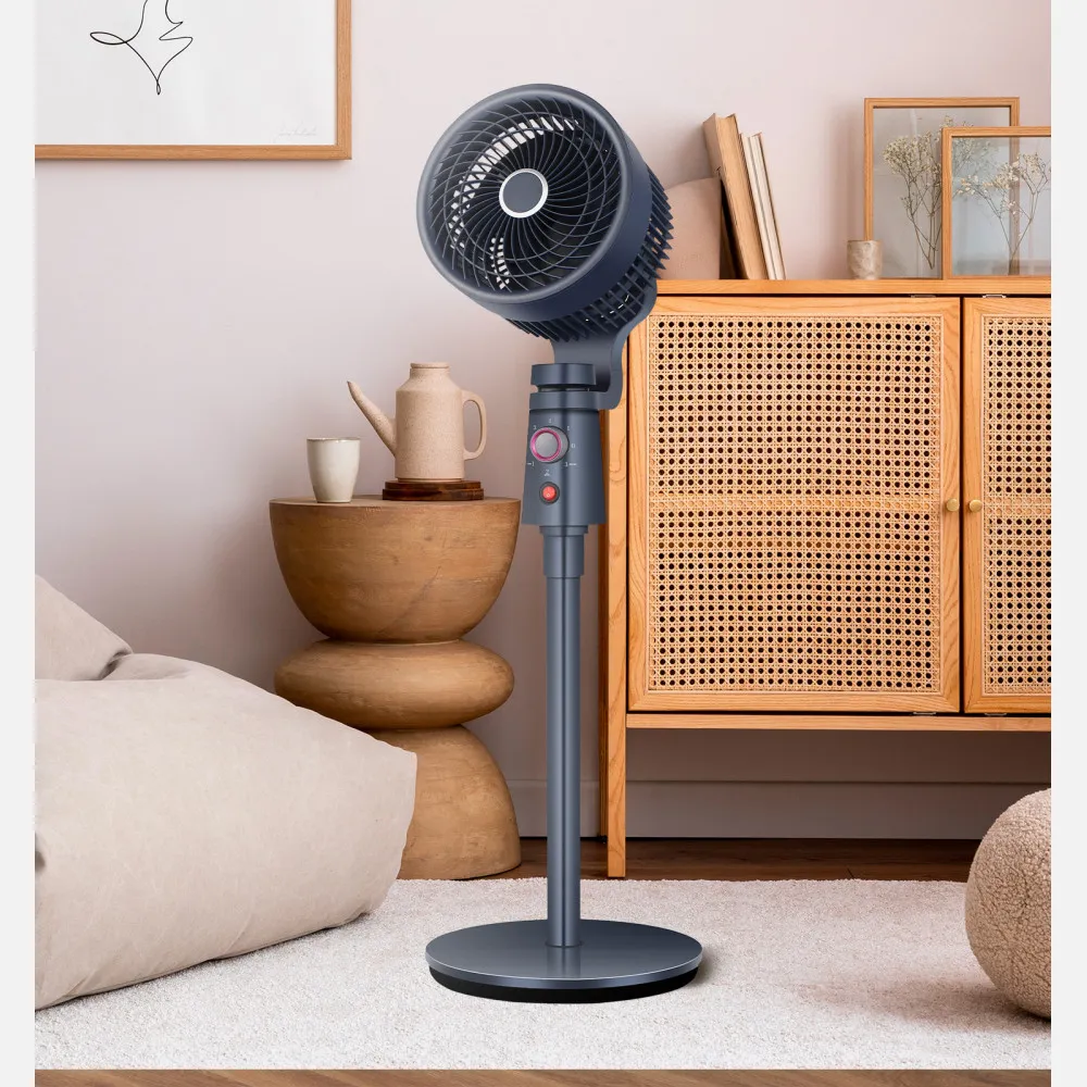 Ventilador De Pie Montecristo Granito 40w 3velocidades 3aspas Fijo Y Rotatatorio102x30,5x30,5cm 