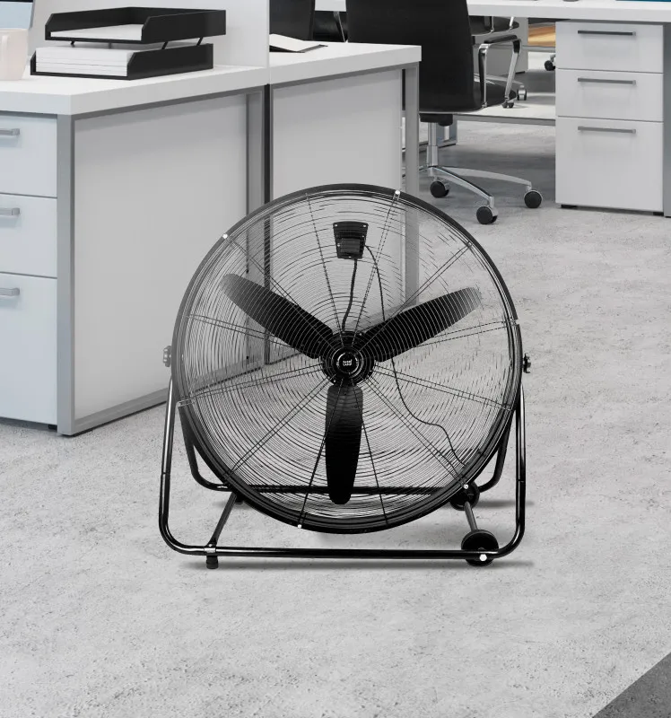 Ventilador Industrial Vendaval 360w Negro 87d  3 Velocidades 92,5x95x42 Cm Orientable