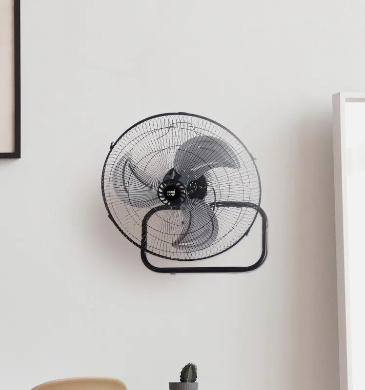 Ventilador 3 En 1 Recio Negro 50 D 3 Vel. 70w  3 Aspas Aluminio En Plata Oscilante