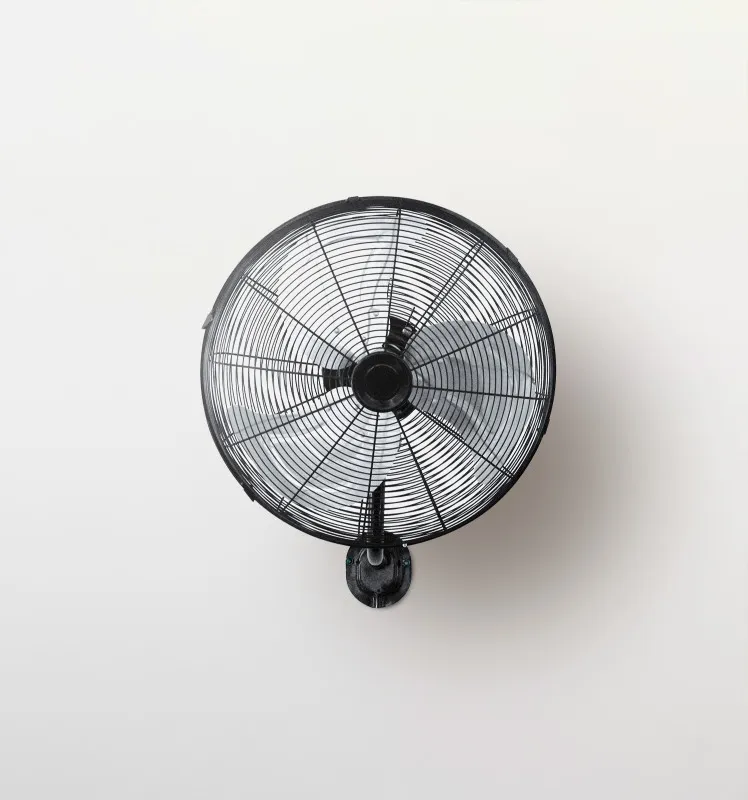 Ventilador Pared Arrecife 90w Negro/plata 45d  3 Velocidades Orientable Y Oscilante