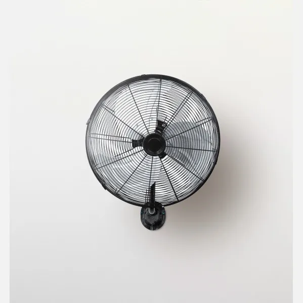 Ventilador Pared Arrecife 90w Negro/plata 45d  3 Velocidades Orientable Y Oscilante
