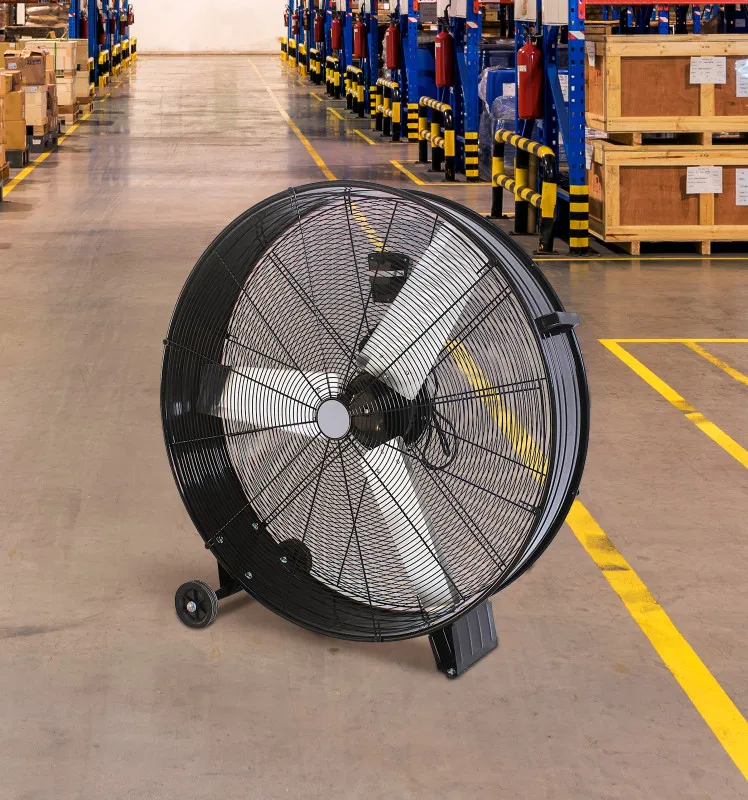 Ventilador Industrial Maximum 630w Negro 97,6d 2 Velocid.3asp.alum.ruedas 100x97,6x42cm