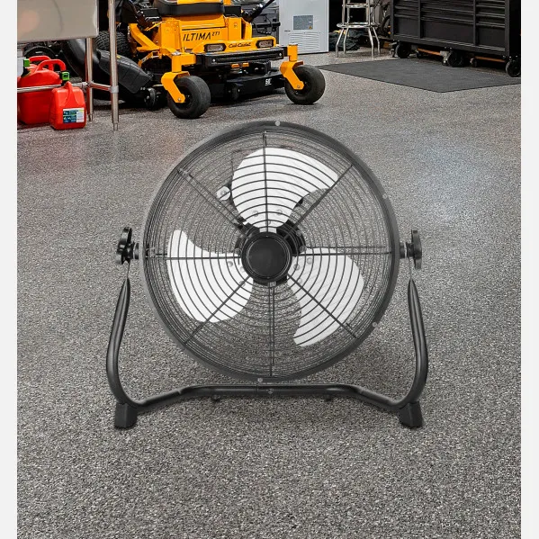 Industrial Fan Midas 120w Black/chrome 55d  3 Speeds,adjustable 59x62x22 Cm