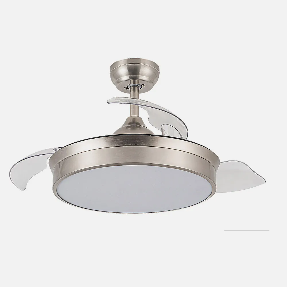 Ventilador Dc Cala Niquel 48w 4800lm 3asp.desp 91d 6 Velocidades 3000-4000-6000k Remoto+temporiza+memoria